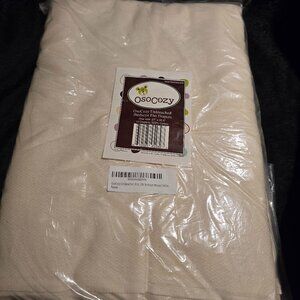 OsoCozy Unbleached Birdseye Flat Diapers – 12-Pack, 100% Cotton, Reusable, NIB